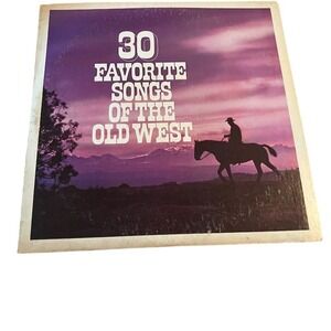 30 Favorite Songs of the Old West LP‎ Vinyl Record Johnny Cash & More tested